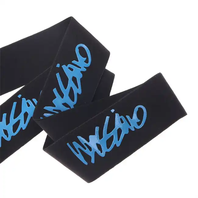 Silicone printed webbing