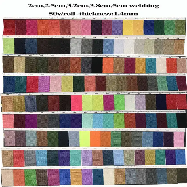 Polyester cotton webbing