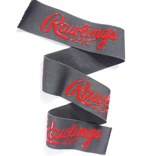 Silicone printed webbing